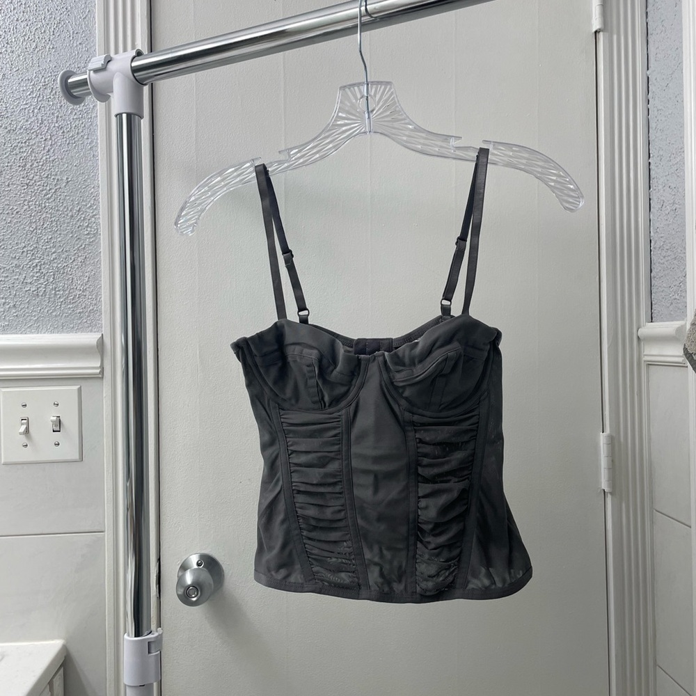 H&M Gray Bustier Top